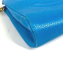 CHANEL Chanel Multi Pouch CC Coco Mark Caviar Skin Women's Blue