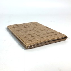 BOTTEGA VENETA Bottega Veneta Intrecciato Cover Stationery Passport Case Leather Men's Women's Beige