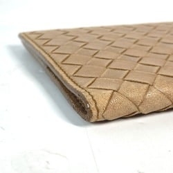 BOTTEGA VENETA Bottega Veneta Intrecciato Cover Stationery Passport Case Leather Men's Women's Beige