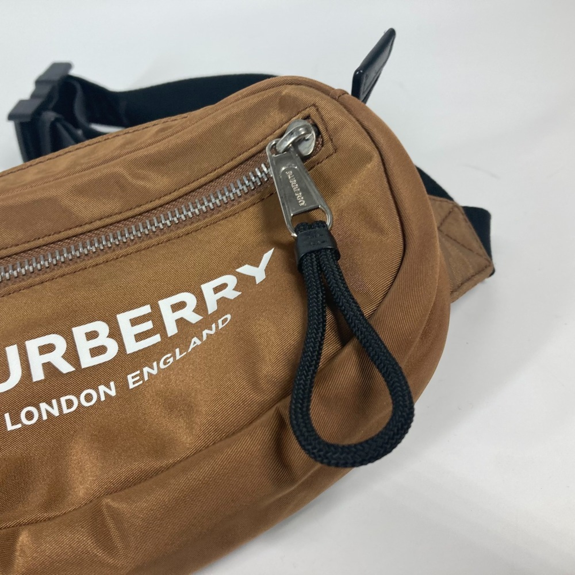 BURBERRY 8014520 Belt bag, waist pouch, cross body nylon, men's, women's, brown