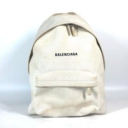 BALENCIAGA 552374 Everyday Backpack, Canvas, Men's, White