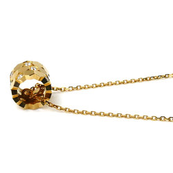 Chaumet K18YG Yellow Gold Be My Love Honeycomb Small Diamond Necklace 085439 4.3g 38-40-42cm Women's