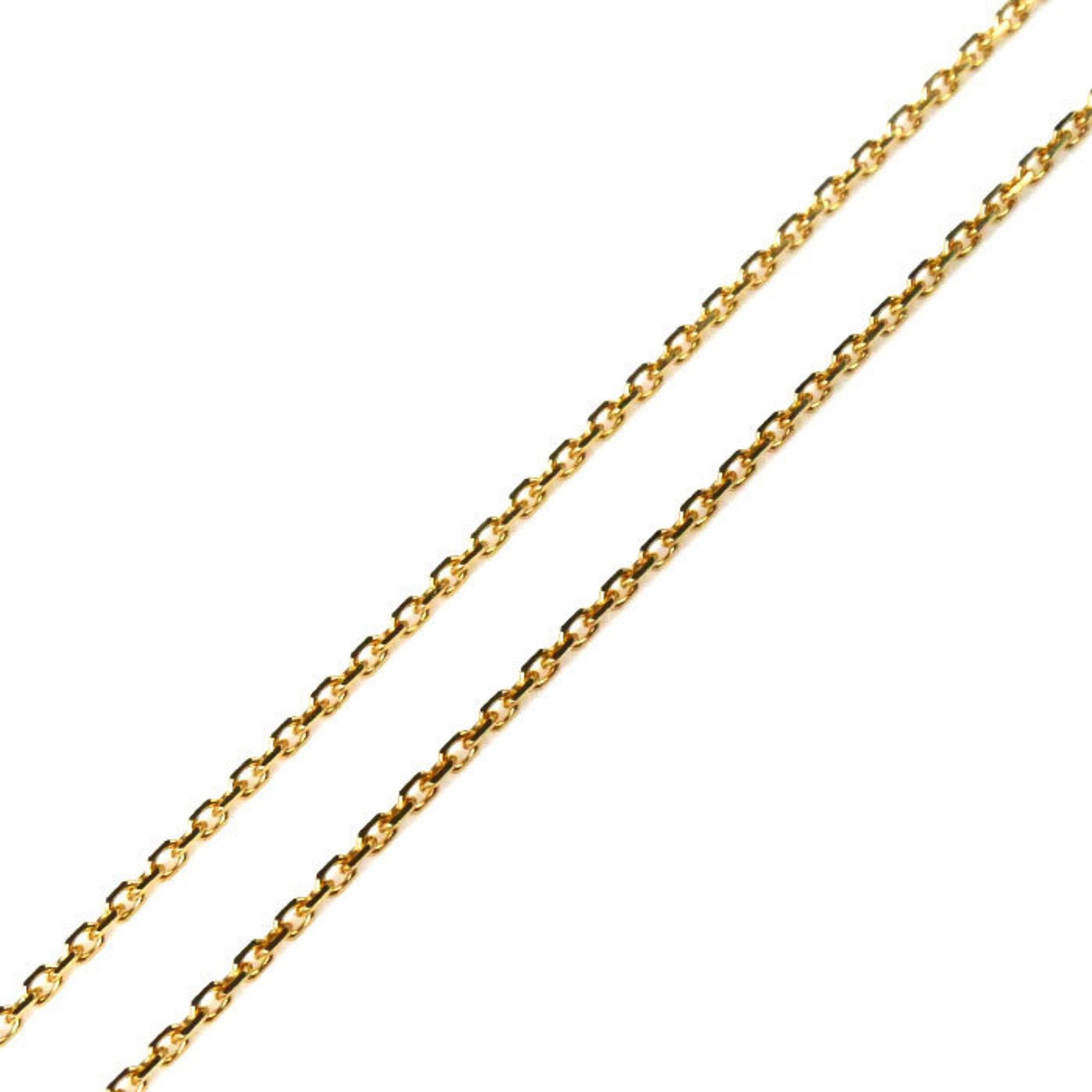 Chaumet K18YG Yellow Gold Be My Love Honeycomb Small Diamond Necklace 085439 4.3g 38-40-42cm Women's