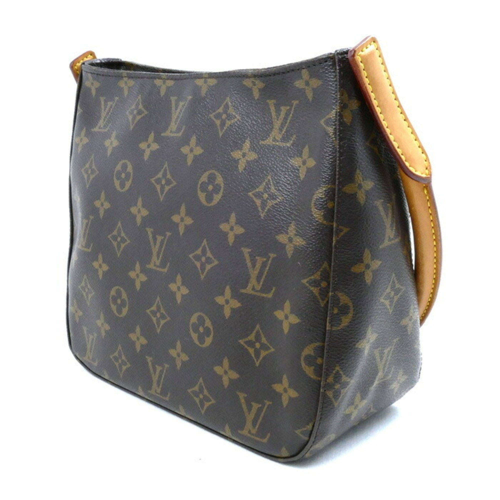 LOUIS VUITTON Louis Vuitton Looping MM Shoulder Bag Monogram Brown M51146 Women's