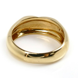 TIFFANY&Co. Tiffany K18YG Yellow Gold Full Heart Ring, Size 7.5, 4.2g, Women's