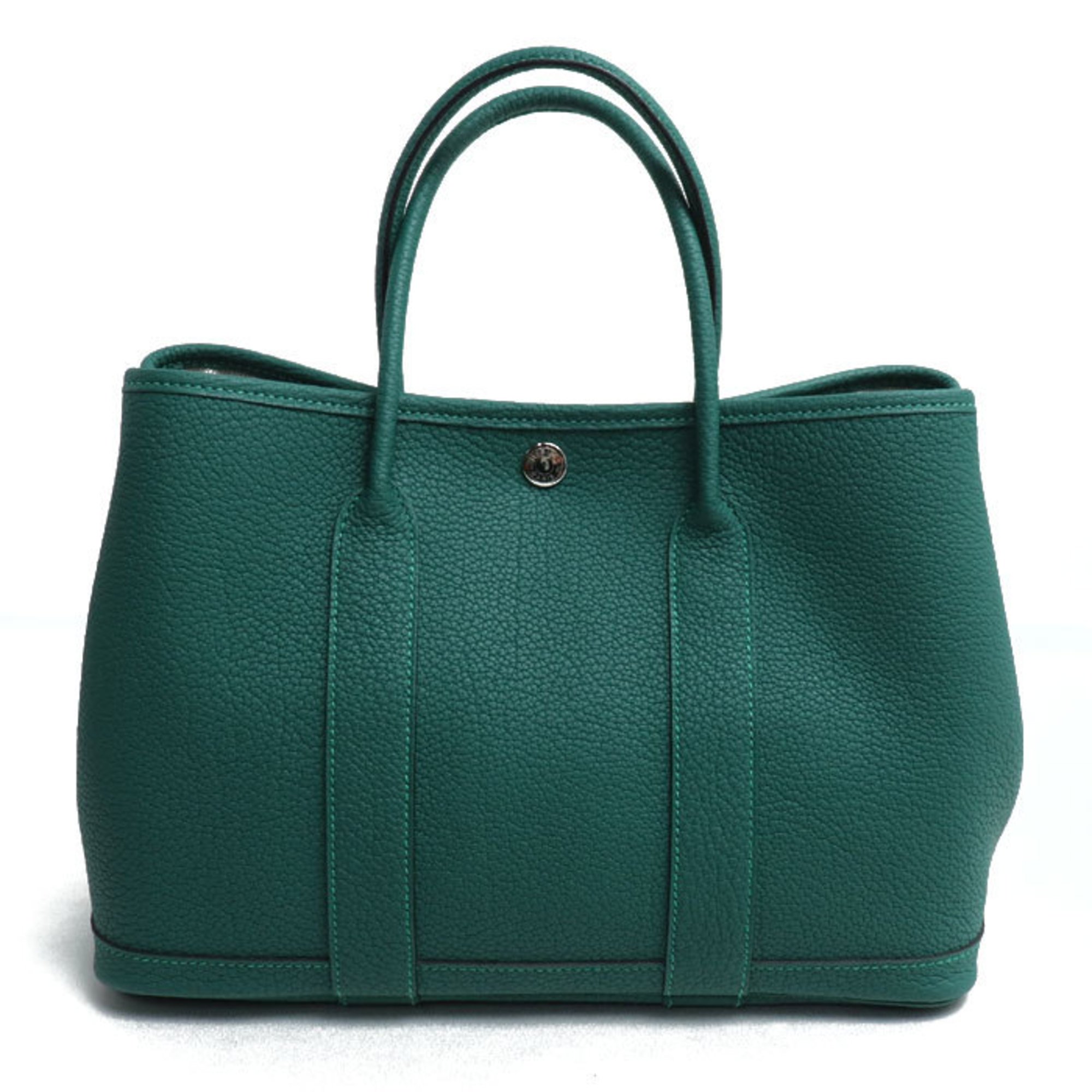 HERMES Garden TPM Handbag Malachite Women's X Stamp