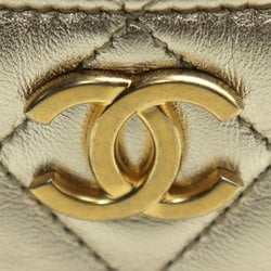 CHANEL Chanel Matelasse Chain Clutch Bag Gold AP2803 Women's