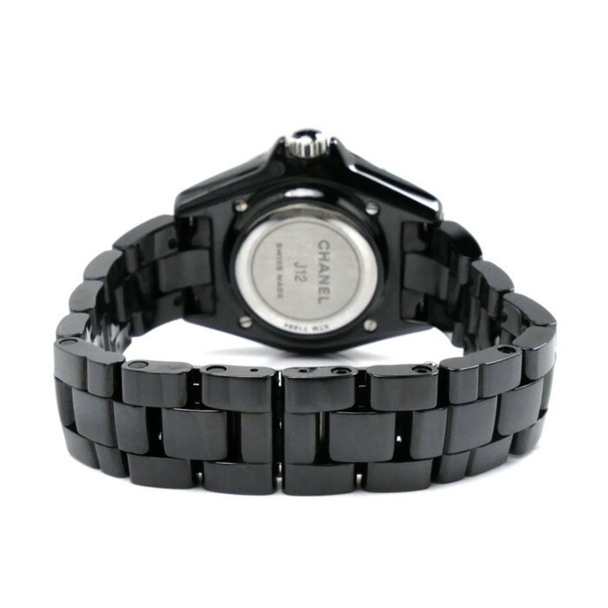 CHANEL J12 33mm 12PD Battery-operated Watch, Black, H5701, Women's