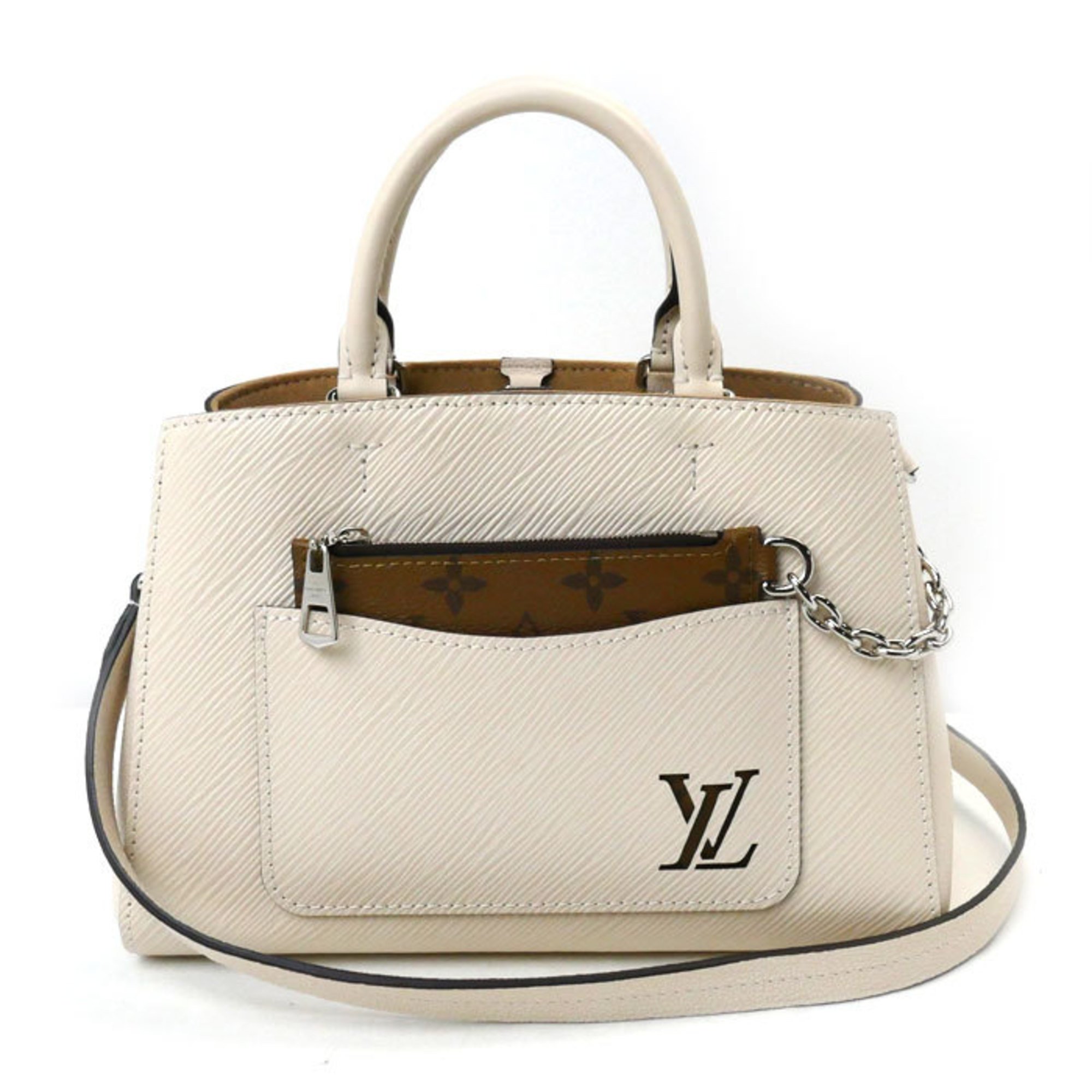 LOUIS VUITTON Louis Vuitton Marel Tote BB 2Way Shoulder Bag Epi Quartz M20520 Women's