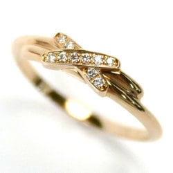 Chaumet K18PG Pink Gold Judoulian Ring 08221 Diamond Size 11 51 1.8g Women's