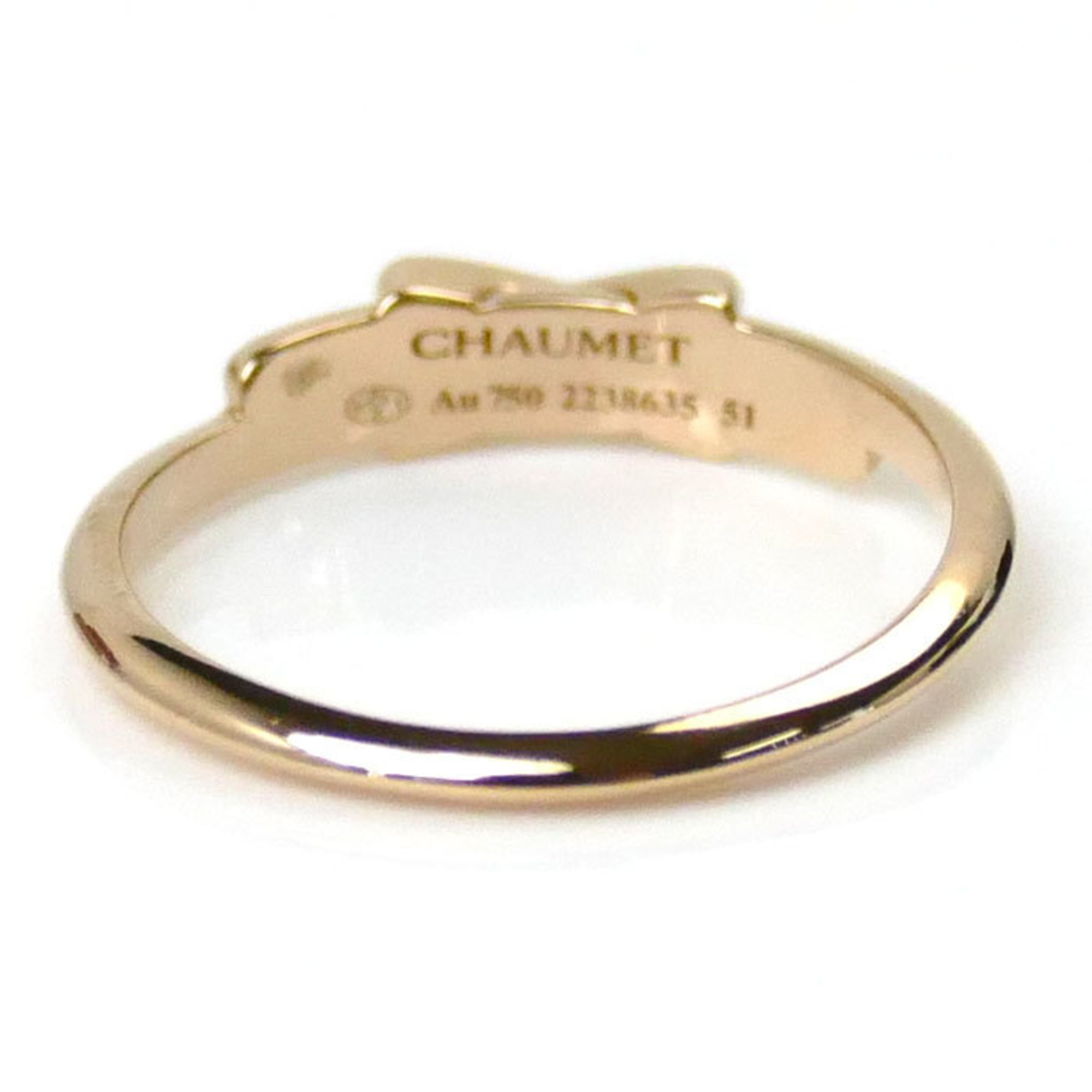 Chaumet K18PG Pink Gold Judoulian Ring 08221 Diamond Size 11 51 1.8g Women's