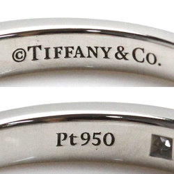 TIFFANY & Co. Tiffany Pt950 Platinum Half Circle Channel Setting Ring Diamond Size 5 2.8g Women's