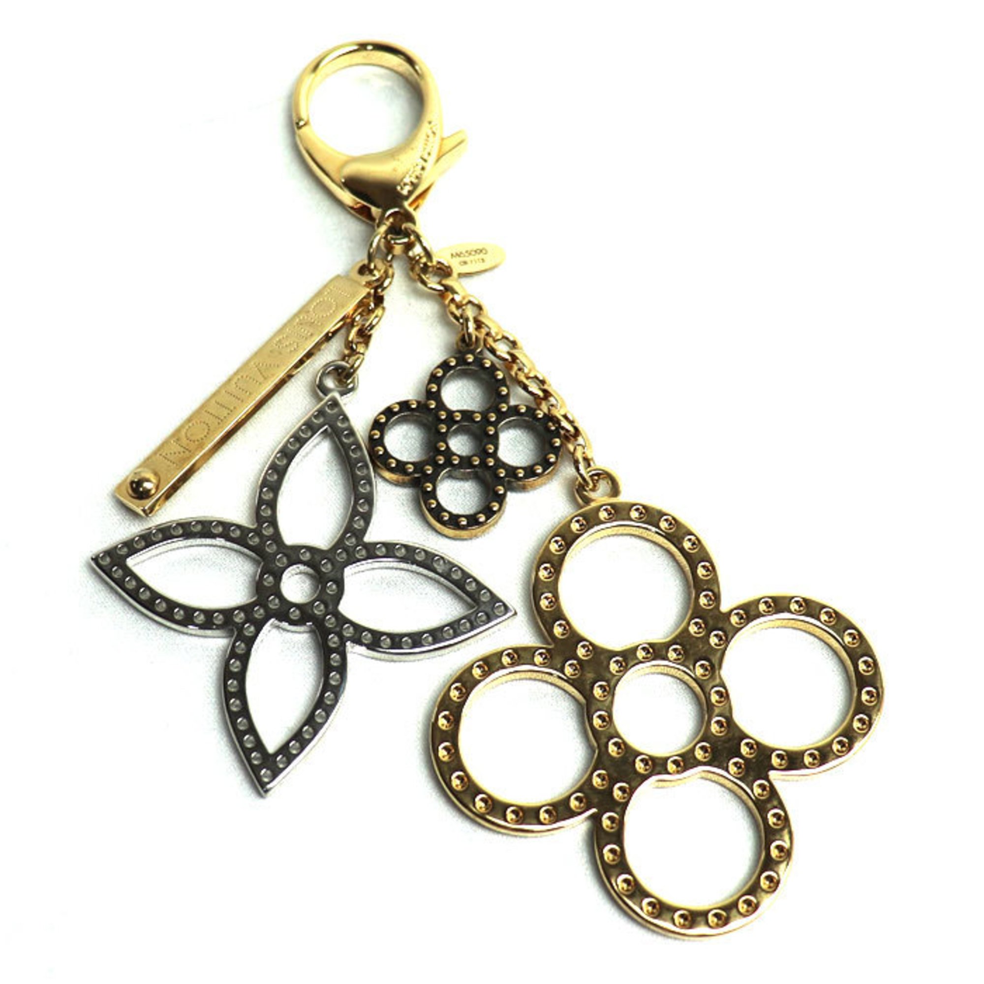 LOUIS VUITTON Louis Vuitton Bijoux Sac Tapage Keychain Gold Silver M65090 Women's