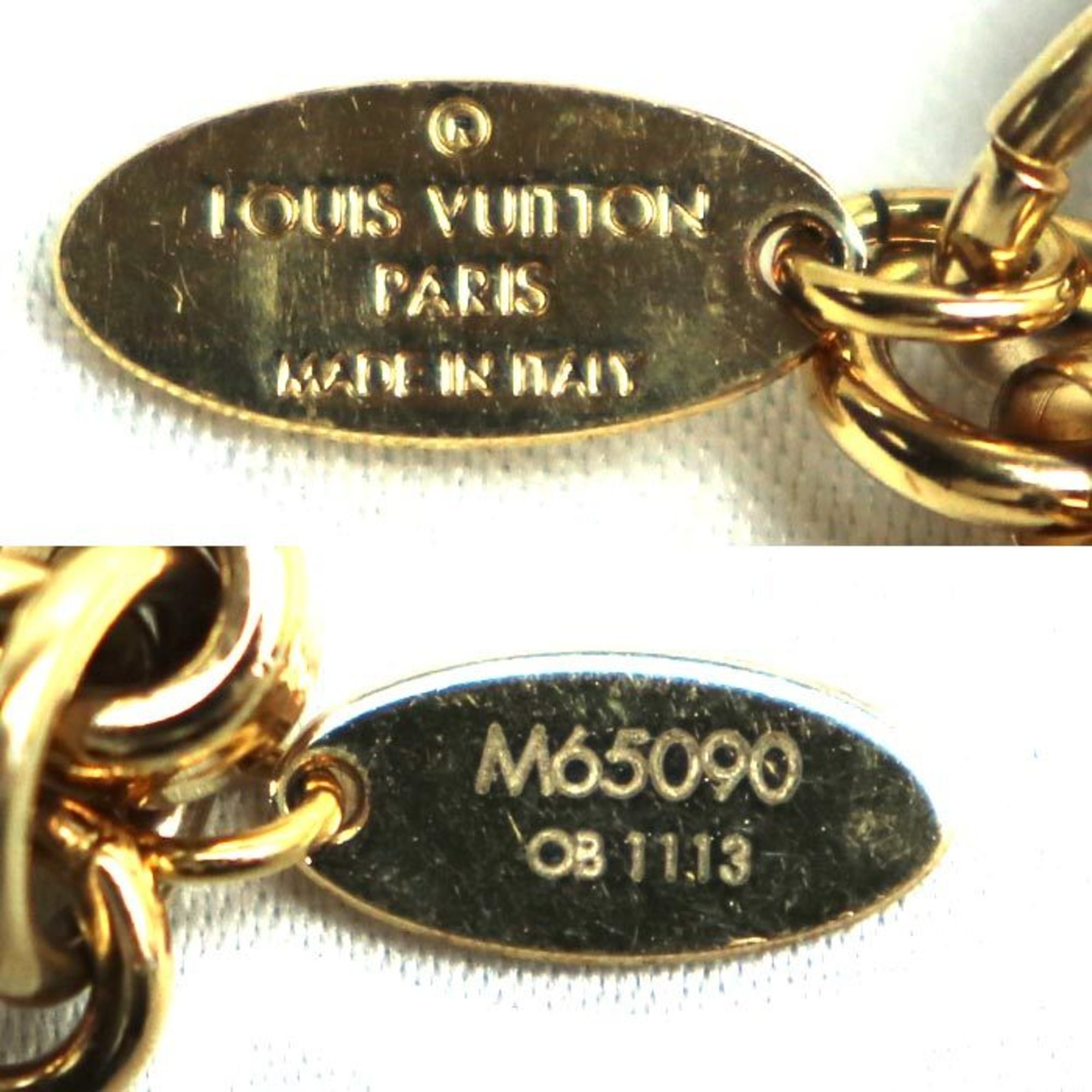 LOUIS VUITTON Louis Vuitton Bijoux Sac Tapage Keychain Gold Silver M65090 Women's