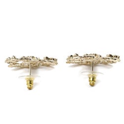 CHANEL Metal Coco Mark Camellia Earrings for Women