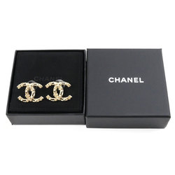 CHANEL Metal Coco Mark Camellia Earrings for Women