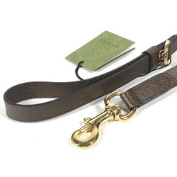 GUCCI 692949 Interlocking G GG Small/Medium Pet Lead Dog Supreme Canvas Men's Women's Ebony Beige