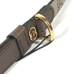 GUCCI 692949 Interlocking G GG Small/Medium Pet Lead Dog Supreme Canvas Men's Women's Ebony Beige