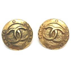 CHANEL Coco Mark Earrings, Accessories, Metal, Women's, Gold