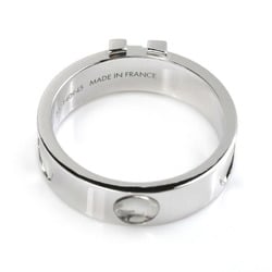 LOUIS VUITTON Louis Vuitton K18WG White Gold Berg Empreinte LV Ring Q9K97G Size 13 53 6.3g Women's