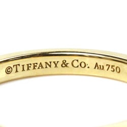 TIFFANY&Co. Tiffany K18YG Yellow Gold Classic Band 3P Diamond Ring 61001522 Size 8 2.4g Women's