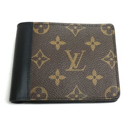 LOUIS VUITTON Louis Vuitton Portefeuille Multiple Bi-fold Wallet Monogram Macassar M69408 Men's