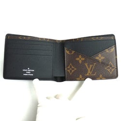 LOUIS VUITTON Louis Vuitton Portefeuille Multiple Bi-fold Wallet Monogram Macassar M69408 Men's