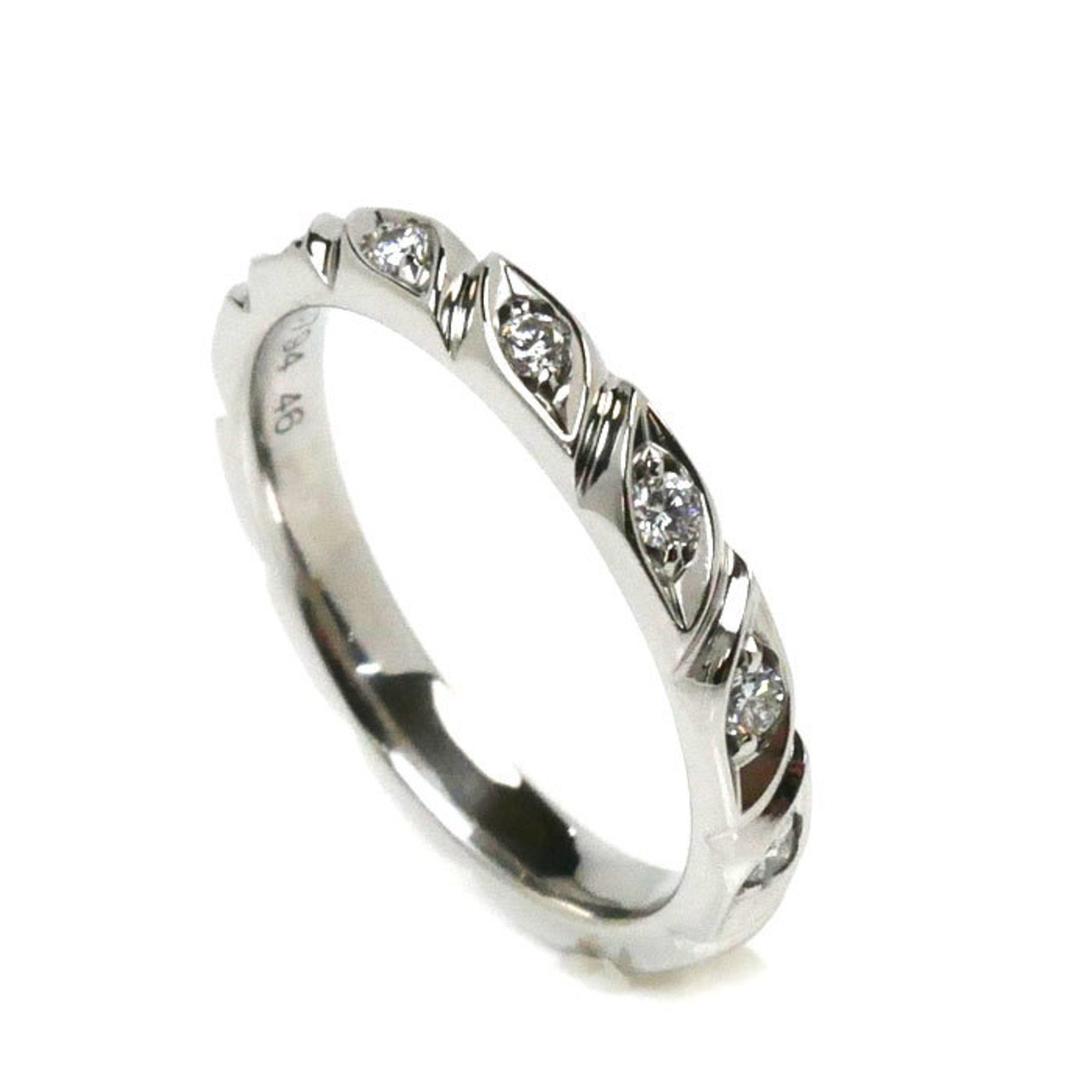 Chaumet Pt950 Platinum Torsade 8P Diamond Ring 082724 Size 6 46 3.6g Women's