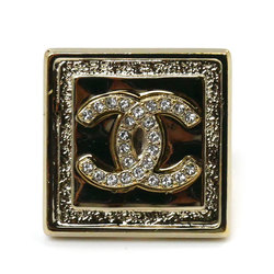 CHANEL Metal Coco Mark Square Ring ABA238 B10374 Size 12 23.6g Women's