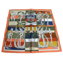 HERMES Gavroche 45 Della Cavalleria Scarf Muffler 892813S 12 Silk Women's