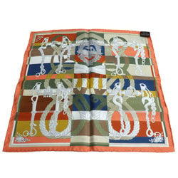 HERMES Gavroche 45 Della Cavalleria Scarf Muffler 892813S 12 Silk Women's