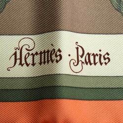 HERMES Gavroche 45 Della Cavalleria Scarf Muffler 892813S 12 Silk Women's