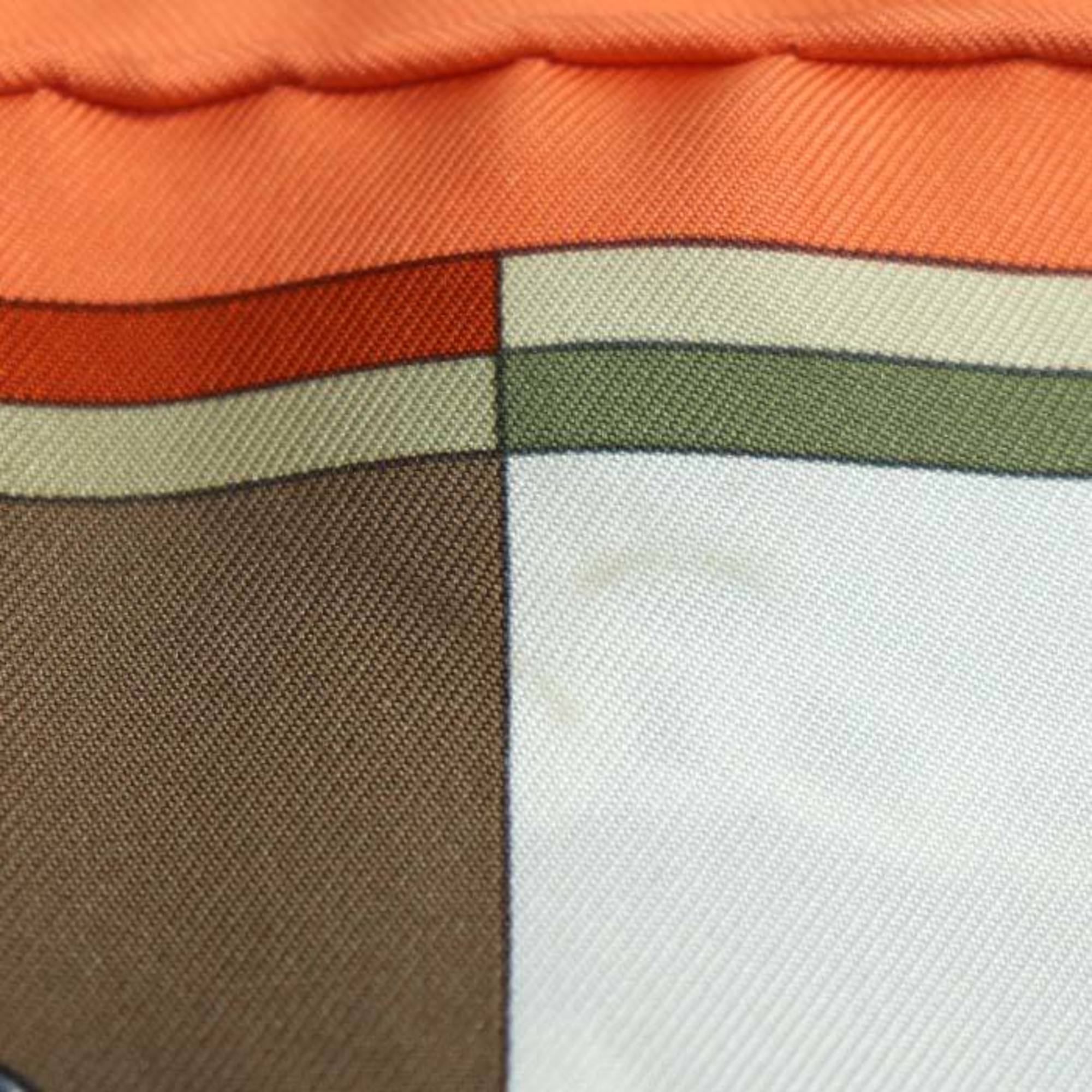 HERMES Gavroche 45 Della Cavalleria Scarf Muffler 892813S 12 Silk Women's