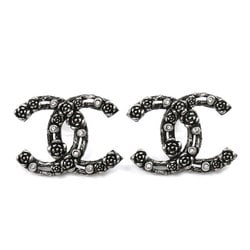 CHANEL Metal Coco Mark Camellia Earrings for Women