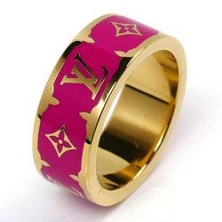 LOUIS VUITTON Louis Vuitton GP Ring Nano Gram Enamel M1125M Size 13 Women's