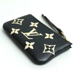 LOUIS VUITTON Louis Vuitton Card Key Case Pochette Cle Coin Monogram Empreinte Black Beige M80885 Unisex