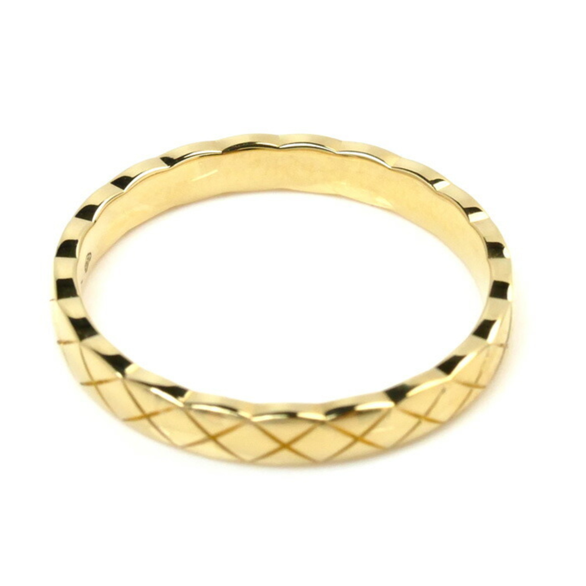 CHANEL K18YG Yellow Gold Coco Crush Ring J11794 Size 22 63 4.6g Unisex