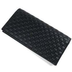 GUCCI Micro Guccissima Long Wallet Black 544479 Outlet Men's