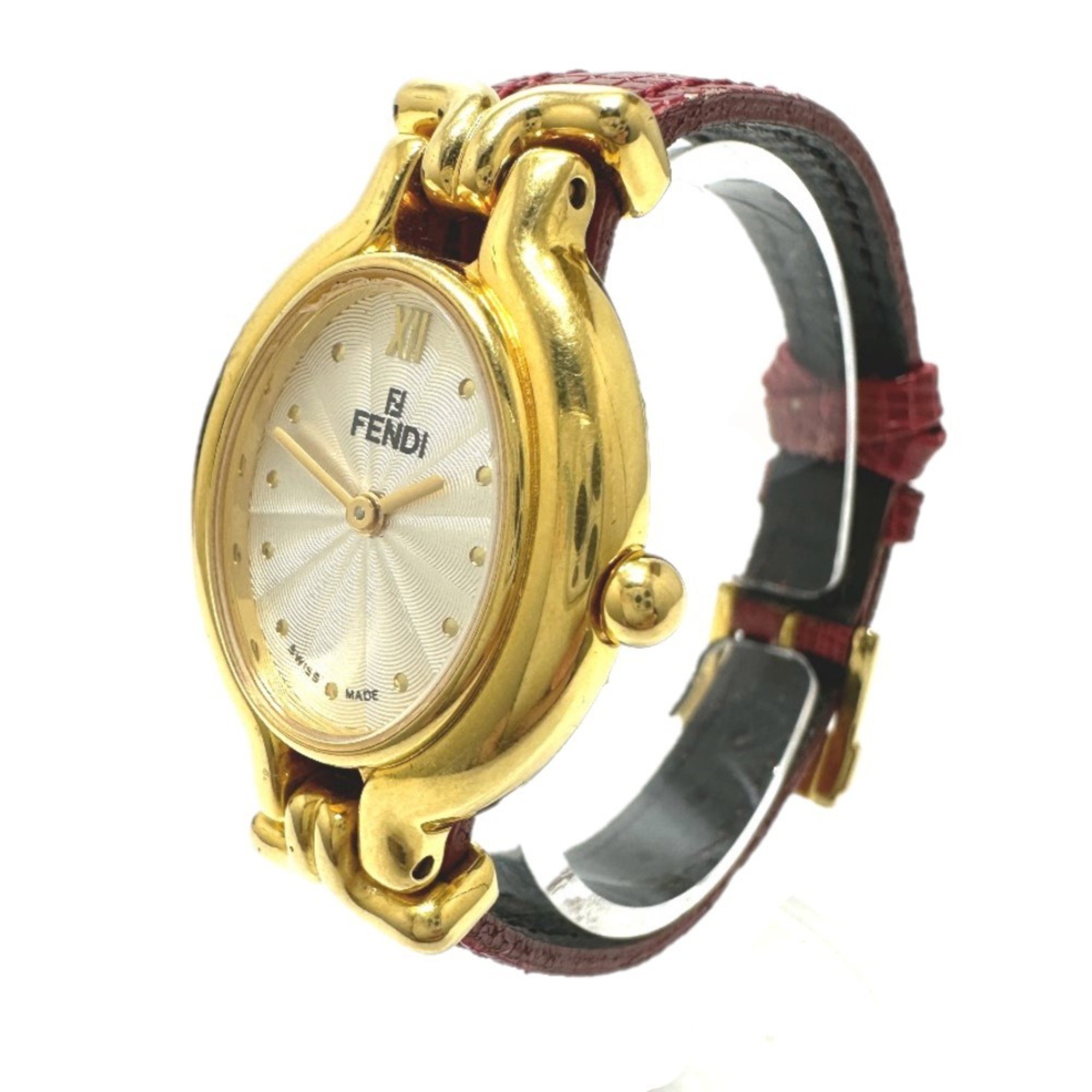 FENDI 640L Changeable Strap 5 Colors Quartz Watch GP Ladies Gold