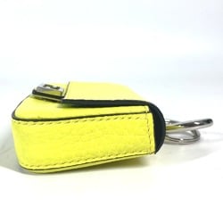 FENDI 7AR763 Bucket-shaped Nano Bucket Bag Charm Keychain Leather Women's Yellow