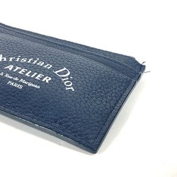 Christian Dior Dior Wallet Coin Purse Bicolor Atelier Fragment Case Wallet/Coin Leather Men's Women's Navy