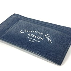 Christian Dior Dior Wallet Coin Purse Bicolor Atelier Fragment Case Wallet/Coin Leather Men's Women's Navy