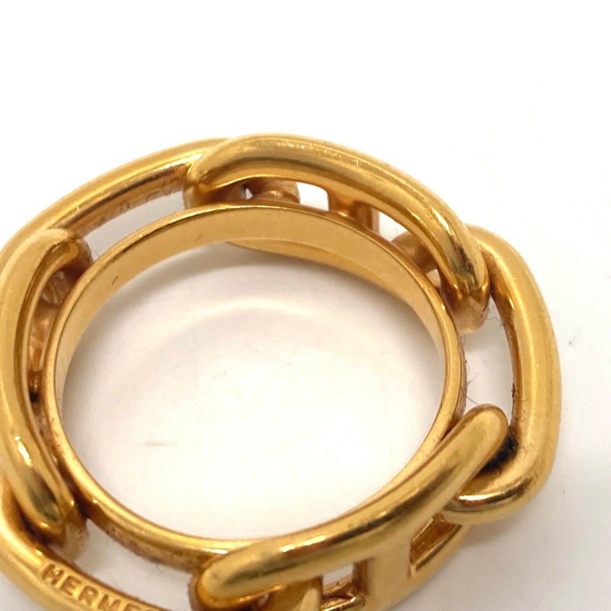 HERMES Chaine d'Ancre scarf, scarf ring, metal, women's, gold