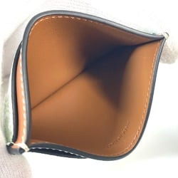 CELINE Triomphe Gradient Business Card Holder Pass Case Holder/Card Leather Women's Orange