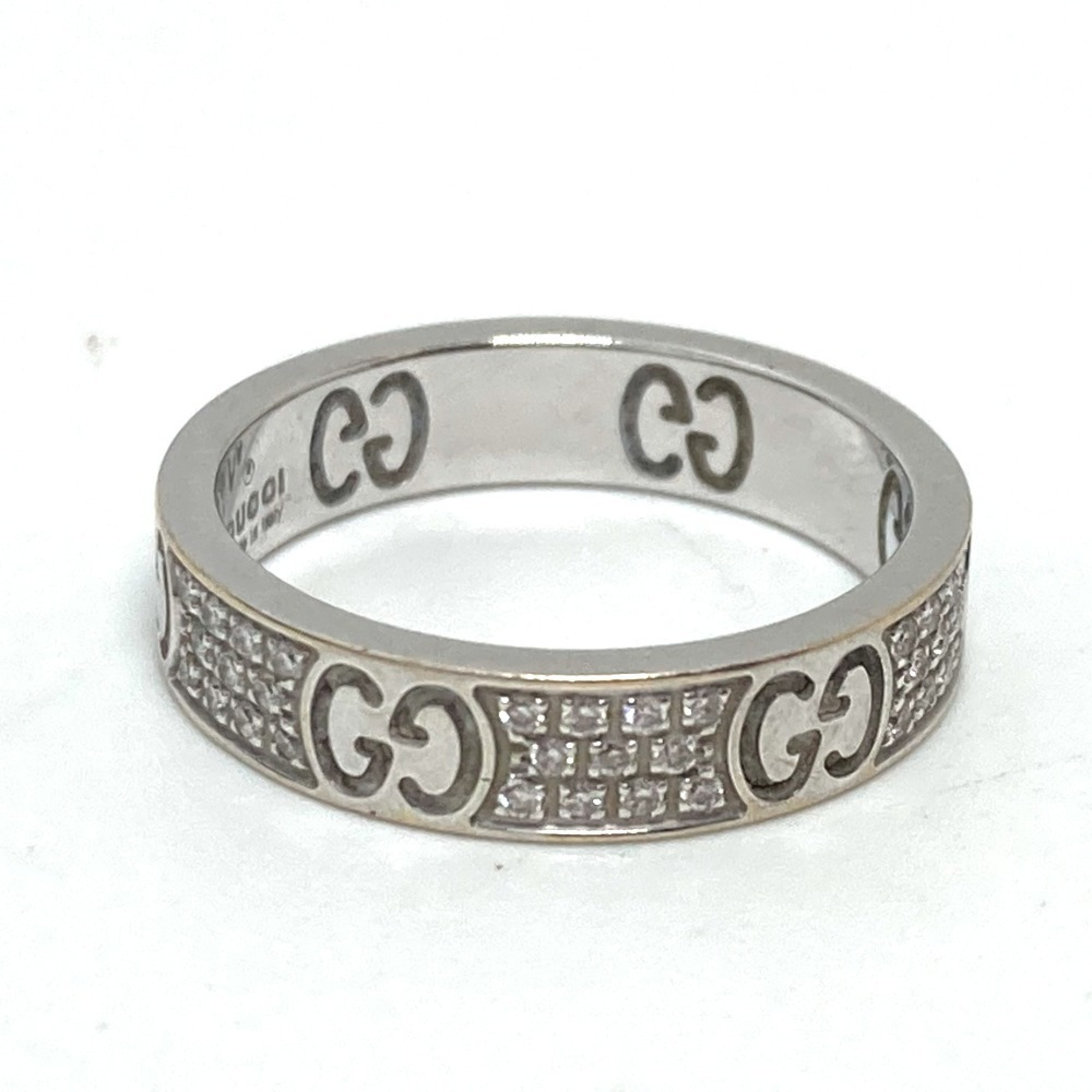 GUCCI Gucci Diamond Icon Stardust Ring Accessory K18WG Women's Silver