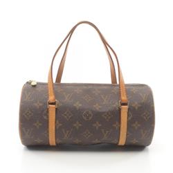 Louis Vuitton Papillon 26 Monogram Handbag Bag Coated Canvas Leather Women's Brown M51386