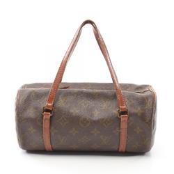 Louis Vuitton Papillon 26 Monogram Handbag Bag Coated Canvas Leather Women's Brown M51366