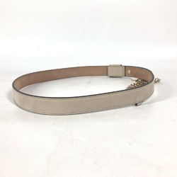 GUCCI 307971 W Chain Belt Suede Women's Beige