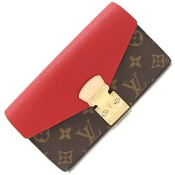 Louis Vuitton Bi-fold Long Wallet Monogram Portefeuille Pallas M58414 Cerise Red Women's LOUIS VUITTON