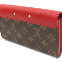 Louis Vuitton Bi-fold Long Wallet Monogram Portefeuille Pallas M58414 Cerise Red Women's LOUIS VUITTON